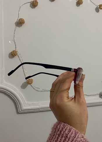 Kadın Mor Minimalist Örgü Gözlük - Görsel 2