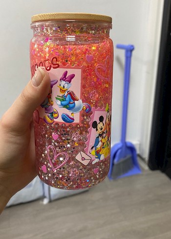 Renkli Mickeyli bardak - Görsel 2