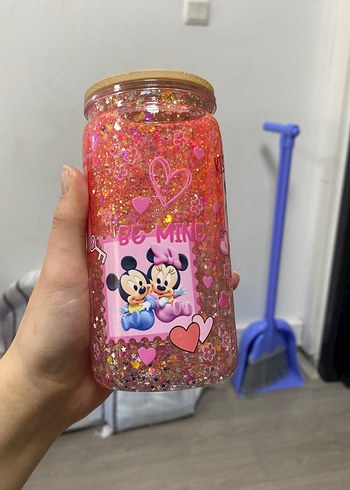 Renkli Mickeyli bardak - Görsel 4