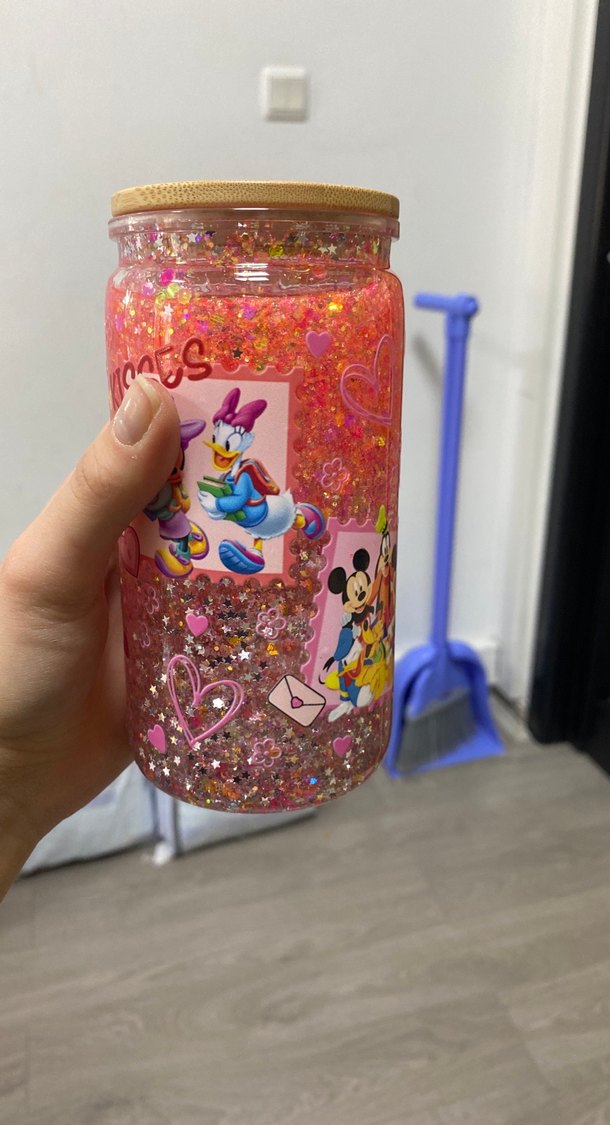 Renkli Mickeyli bardak - Görsel 2