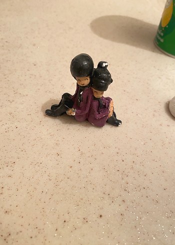 Mor Renkli İkili Figüran  nikah şekeri figirü - Görsel 2