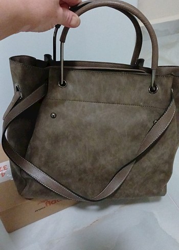 Kahverengi Süet Guess Kadın Çanta - Görsel 3