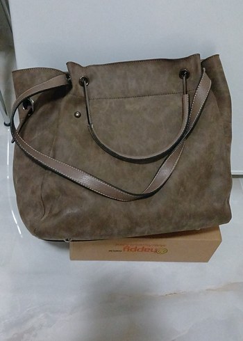 Kahverengi Süet Guess Kadın Çanta - Görsel 4