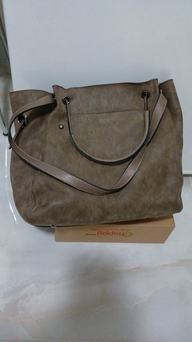 Kahverengi Süet Guess Kadın Çanta - Görsel 4