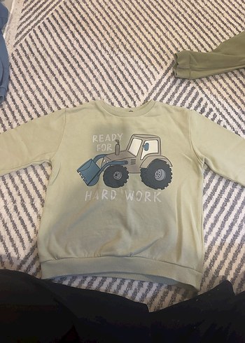 Erkek Çocuk Uzun Kollu Sweatshirt, Eşofman Üstü Set - Görsel 3