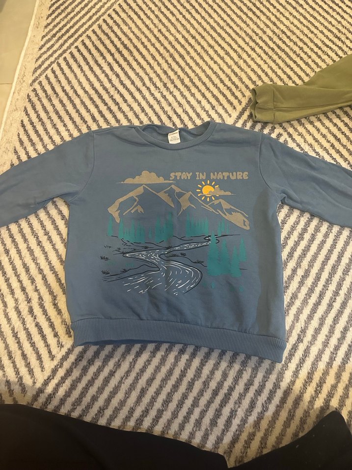 Erkek Çocuk Uzun Kollu Sweatshirt, Eşofman Üstü Set - Görsel 4