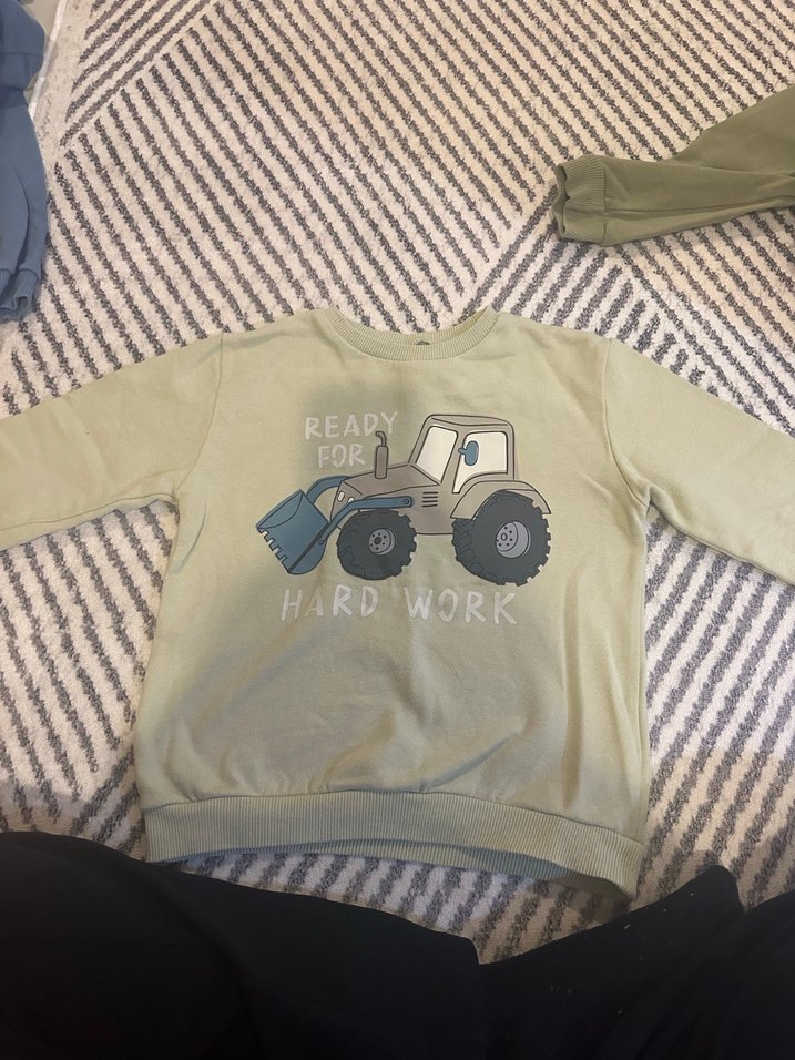 Erkek Çocuk Uzun Kollu Sweatshirt, Eşofman Üstü Set - Görsel 3