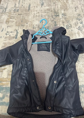 Zara Gri Kürklü Mont - Görsel 4