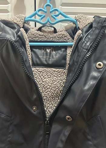 Zara Gri Kürklü Mont - Görsel 3