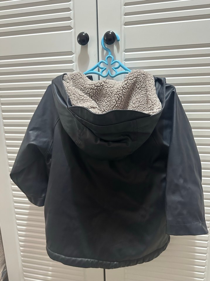 Zara Gri Kürklü Mont - Görsel 2