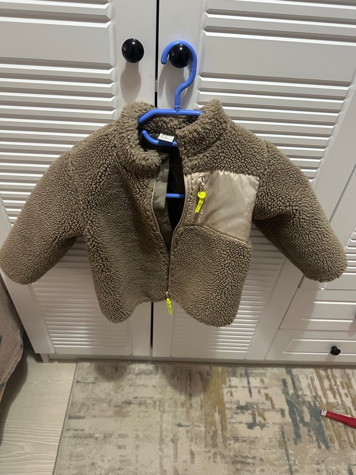 H&M Kahverengi Erkek Çocuk Kürk Detaylı Mont - Görsel 2