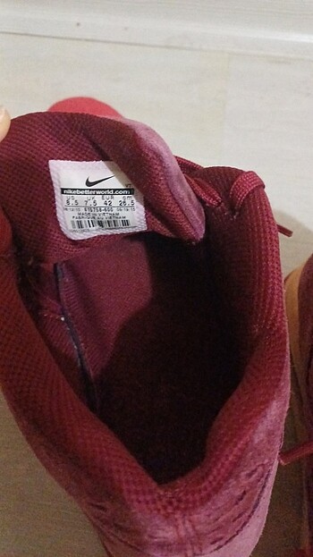 42 Beden bordo Renk Spor ayakkabı 