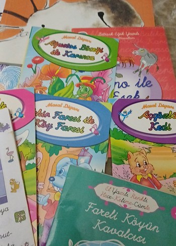  Çocuk Kitapları Seti - Parmak İzleri ve Masallar