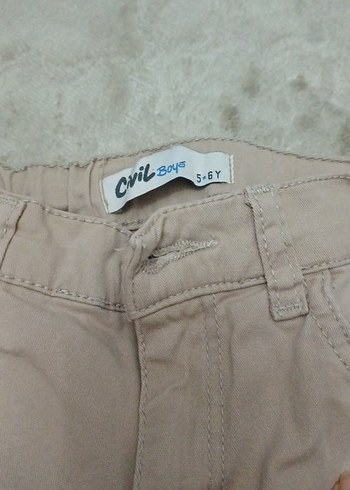 Civil Bej Düğmeli Erkek Çocuk Pantolon