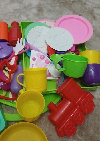  Renkli Plastik Oyuncak Mutfak Seti