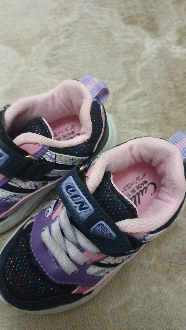 Kız Çocuk Renkli Bağcıksız Spor Ayakkabı - Görsel 2