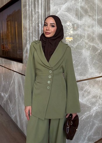 Zara Haki Yesil Sik Ceket