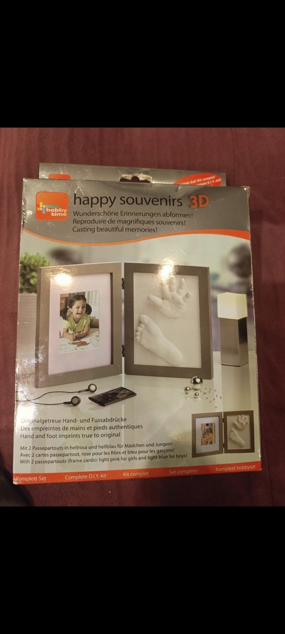 Bej Bebek El ve Ayak İzi Çerçevesi Seti..SIFIR ORJİNAL ÜRÜN - Görsel 2