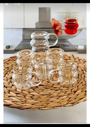 Şeffaf Cam kahve fincanı