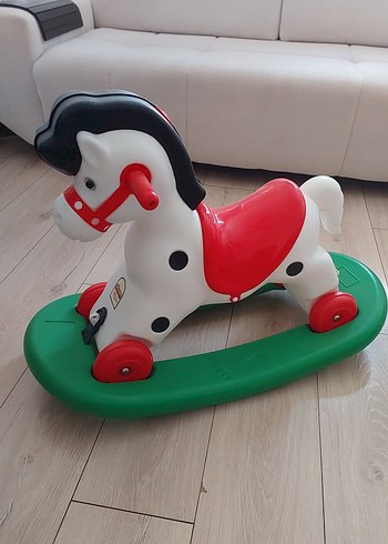 Çocuklar için renkli sallanan at oyuncak - Görsel 3