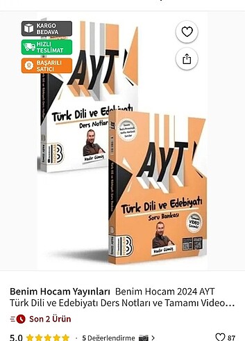 2024 ayt edebiyat kadir gümüş video ders kitabı artı soru bankas