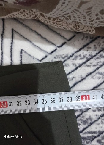 Gri Pilili Kadın Kumaş Pantolon - Görsel 4