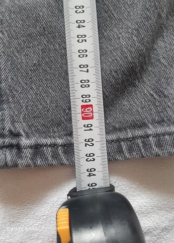 Gri Kadın Denim Pantolon Midi Boy - Görsel 3