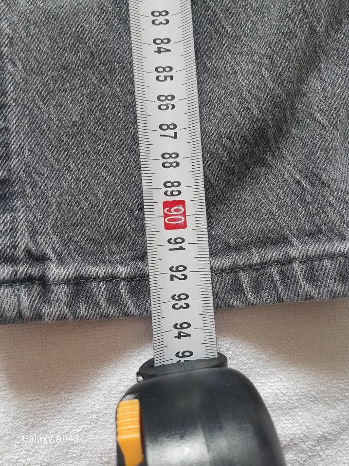 Gri Kadın Denim Pantolon Midi Boy - Görsel 3