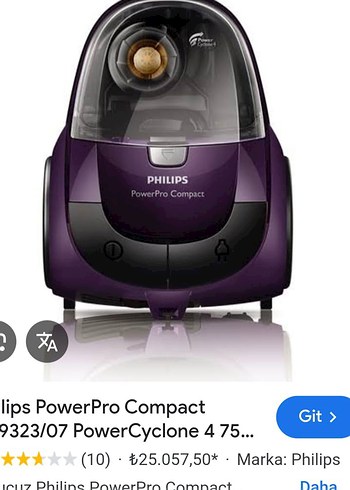 Mor Philips Toz Torbasız Elektrikli Süpürge - Görsel 6