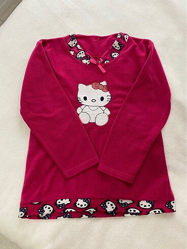 Hello Kitty Polar Pijama Üstü