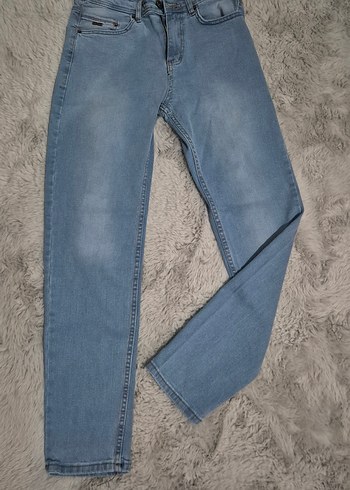 Diğer Erkek Acik Mavi Slim Fit Denim Jean