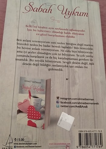  Sabah Uykum - Ahmet Batman Romanı