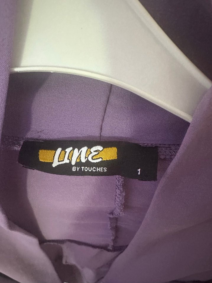 Mor Kadın Uzun Kollu Salaş Elbise - Görsel 2