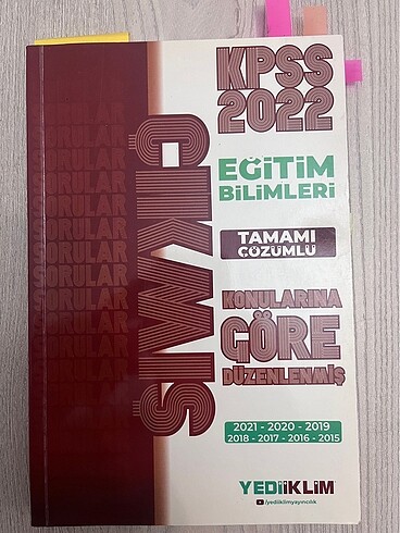 Eğitim bilimleri çıkmış sorular