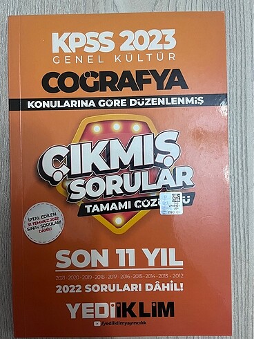 Coğrafya son 11 yıl çıkmış sorular 2023