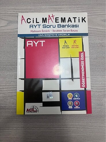 Acil yayınları Ayt Matematik soru bankası