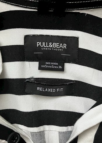 Siyah Beyaz Çizgili Uzun Kollu Erkek Gömlek - Görsel 3