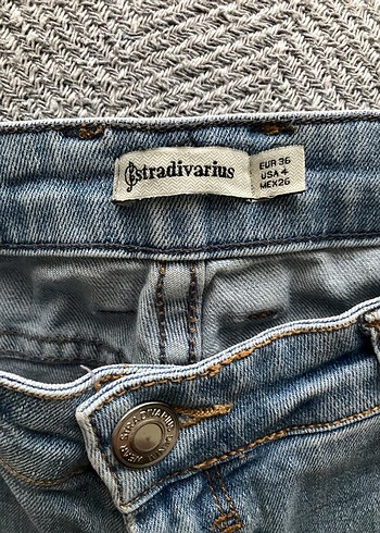 Kadın Mavi Yırtık Detaylı Denim Jean - Görsel 3