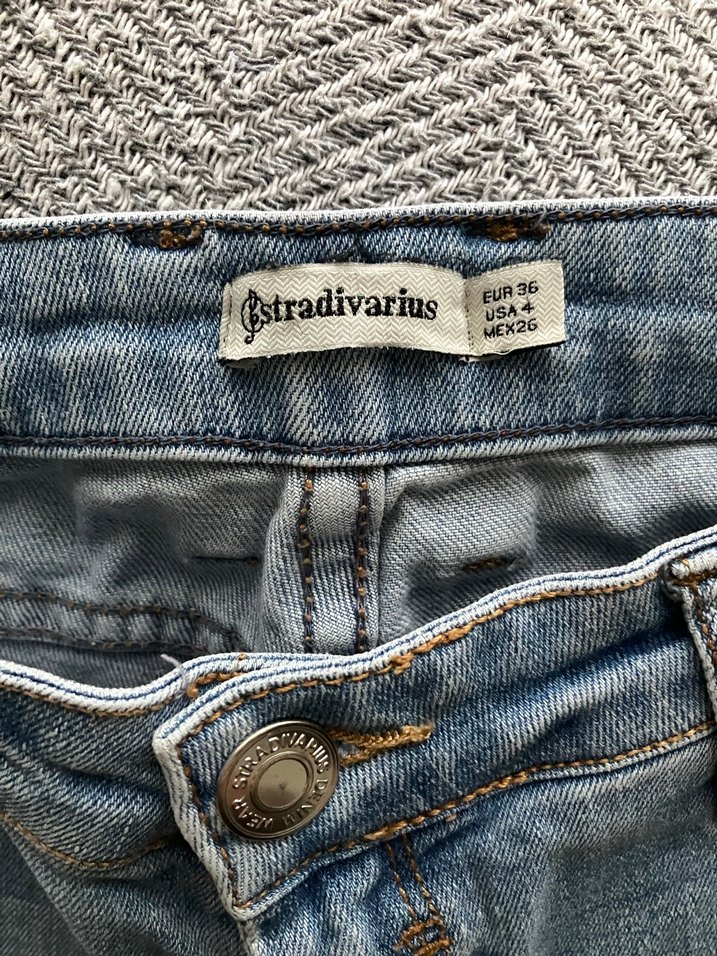 Kadın Mavi Yırtık Detaylı Denim Jean - Görsel 3