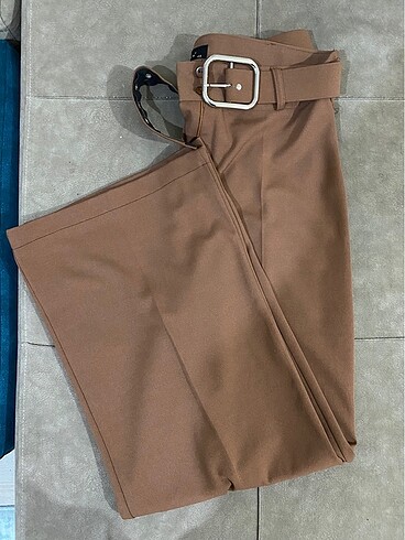 xl Beden kahverengi Renk kahverengi kumaş pantolon