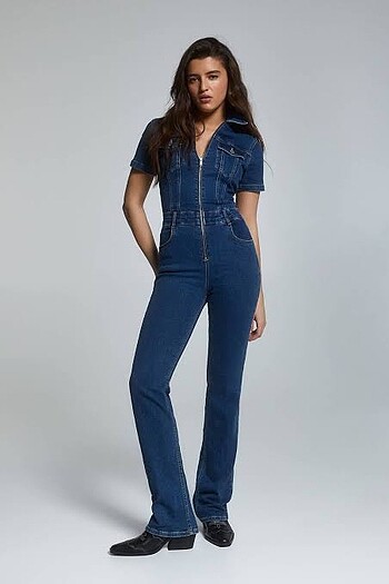 Pull&Bear bootcut denim/kot tulum