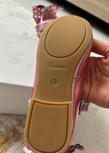 Kız Çocuk Parlak Pembe Tokalı Babet - Görsel 3