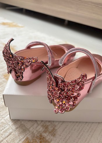 Kız Çocuk Parlak Pembe Tokalı Babet - Görsel 2