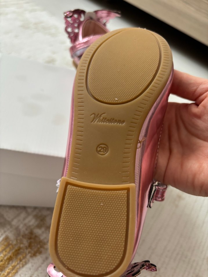 Kız Çocuk Parlak Pembe Tokalı Babet - Görsel 3