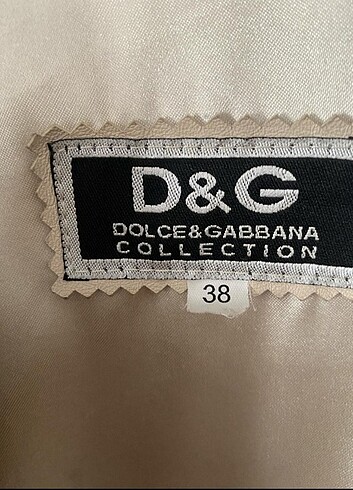 38 Beden D&G ORJİNAL DERİ CEKET