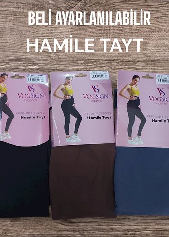 Hamile Tayt - Ayarlanabilir Bel, Kısa Boy