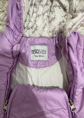 Peluş Detaylı Mor Bebek Kış Tulumu - Görsel 2