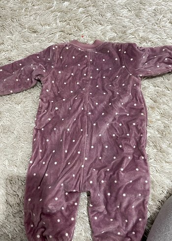 Kız Bebek Mor Fermuarlı Tulum - Görsel 2