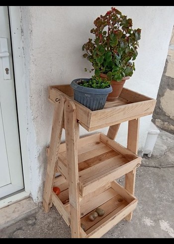 ahşap sebzelik çok amaçlı raf - Görsel 5