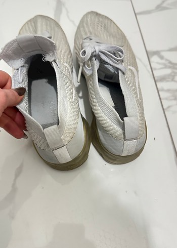 Gri Bağcıklı erkek nıke Spor Ayakkabı - Görsel 3